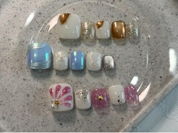 クプ アイラッシュプラス(qup)/【フットネイル】　定額デザイン