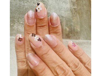 ホロフラワーネイル