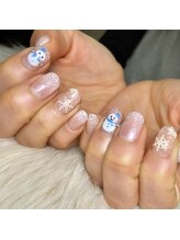 アオマリー(Aomalie)/雪だるまネイル　¥10,670
