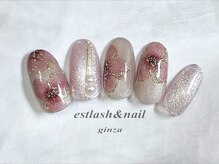 エストラッシュアンドネイル 銀座店(est lash&nail)/マグネットフラワーネイル