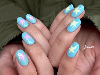 ポップ星ネイル