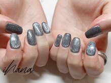 イハナ(ihana)/シルバーマグネット＊ブラック