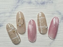 チェックネイル