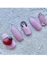 オーガニックネイルサロン プティ ボア(petit bois)/ハートチョコネイル♪