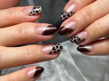 ネイルサロン プール ヴー(Nail Salon Pour Vous)/【シンプル】変形フレンチネイル