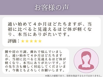 亀岡わだち整骨院/お客様の声8