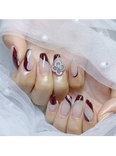 ピョルネイル 流山おおたかの森(Byeol Nail)/#ビジュー#マグネットネイル