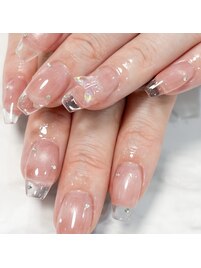 クリアフレンチネイル