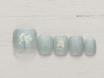 ネイルミックス 札幌駅前店(Nail Mix)/グラデ×オーロラフィルム4990円