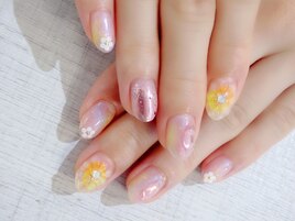 ＊ぷっくりフラワー＊ミラー＊