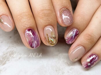 アネラ(ANELA)/パープル大理石