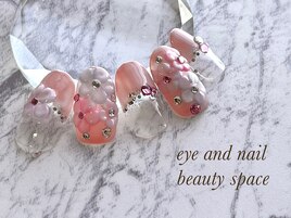 3Dお花しきつめネイル♪