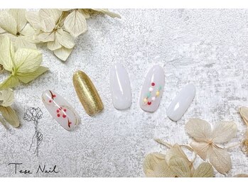 新年和柄ネイル♪