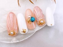 ネイルサロンフォーユー(for u)/貝殻ぷっくりネイル¥8980