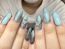 ウサギネイル 新大久保店(usagi nail)/蝶々ネイル