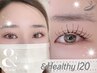 【 &Healthy(アンドヘルシー120本) 】フラットラッシュ＋まつげパーマ/マツパ