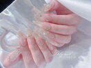 大人綺麗なヌーディーネイル
