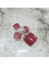 アンドネイルアンドビューティー(&NAIL and Beauty)/フット親指ストーンネイル