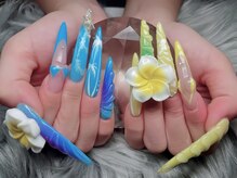 リンネイル 新大久保店(Rin Nail)/#待ち込みデザインOK　#付け放題