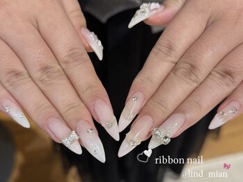 リンドネイル バイ モカ アンド ララ(Lind nail by moca and LaLa)/【mian】フレンチネイル