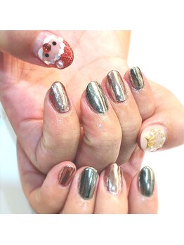 グラマラス アンジェアイ 荻窪店(glamourous ange eye)/サンタさんネイル