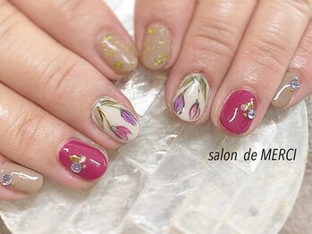 サロン ド メルシー(Salon de MERCI)/チューリップnail☆