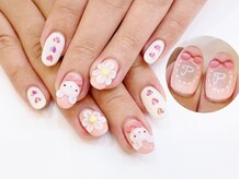 ネイルコレクション ピンク(Nail Collection Pink)/ジェル放題★３Ｄくま：花：