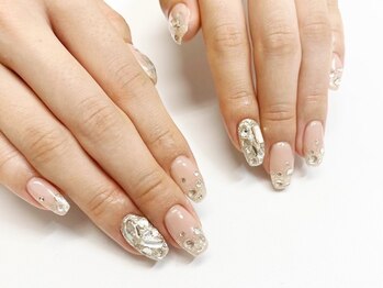 クラル 平塚店(CURAR)/冬のキラキラネイル