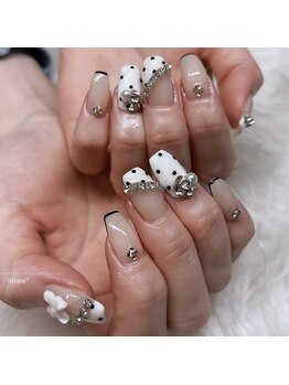 アロナ ネイルサロン アンド スクール(alona)/キラキラドット