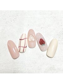 いちごネイル
