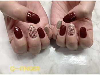 大人☆ツイードネイル