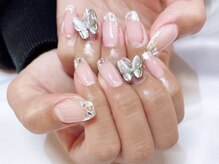 ライトウェーブ 長野駅前店/ガラスフレンチネイル♪