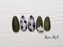 ナナネイル(Nana.Nail)/ホワイトべっ甲ネイル