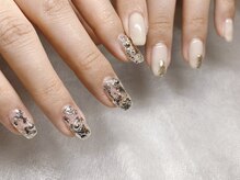 アイリス(IRIS)/銀箔/オフホワイト