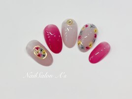 押し花ネイル