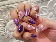 クラッシー(Classy)/キラキラ！パープルネイル！