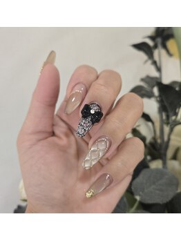 ネイルサロンシャネイル/ツイード&キルティングマグ