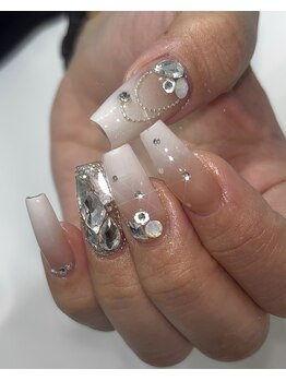 ホランイネイル(HORANGI NAIL)/デザイン定額C＋長さ出しアプレ 
