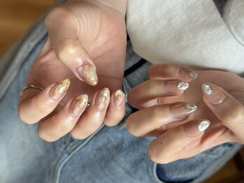 エルフ 恵庭店(Elf)/【HAND】鉱物ネイル¥7700