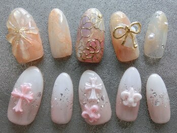 ネイリシャス(NAILICIOUS)の写真/《何度でも同価格♪》つけ放題6本¥7150/10本¥7700♪豊富なパ-ツと繊細Artで指先から女子力UP★