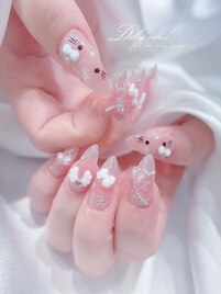 サンリオ風ゆめかわネイル