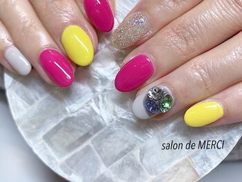 サロン ド メルシー(Salon de MERCI)/4色nail☆