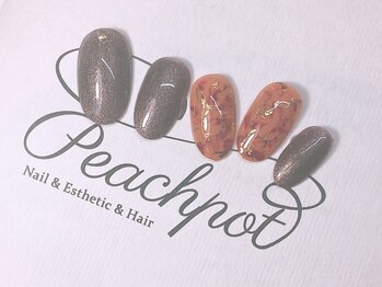 ピーチポット/シェラックシンプルアート5500円