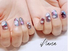 イハナ(ihana)/持込デザイン＊雲ネイル