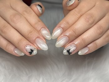 人気デザイン♪マグネットネイル