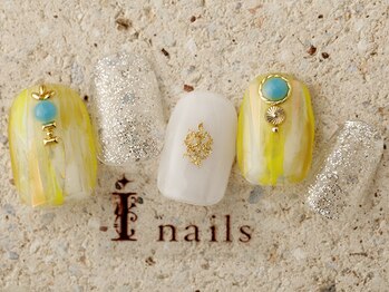 アイネイルズ 町田店(I nails)/サマーイエローネイル 9480円