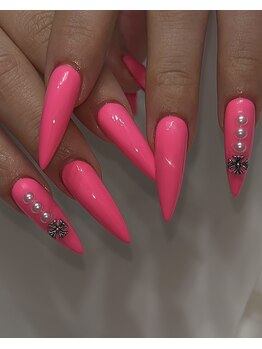 ホランイネイル(HORANGI NAIL)/デザイン定額A＋長さ出しXL