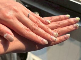 春デザインネイル/蝶々ネイル