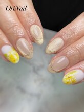 オリネイル 西荻窪(OriNail)/マグネットネイル×ミモザネイル