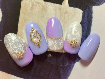 ネイル ナテュール 平塚店(Nail Nature)/雪の結晶レース風☆